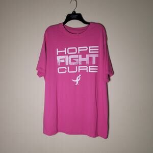 Show Your Support: Pink Hope Fight Cure Tee by Susan G Komen XL